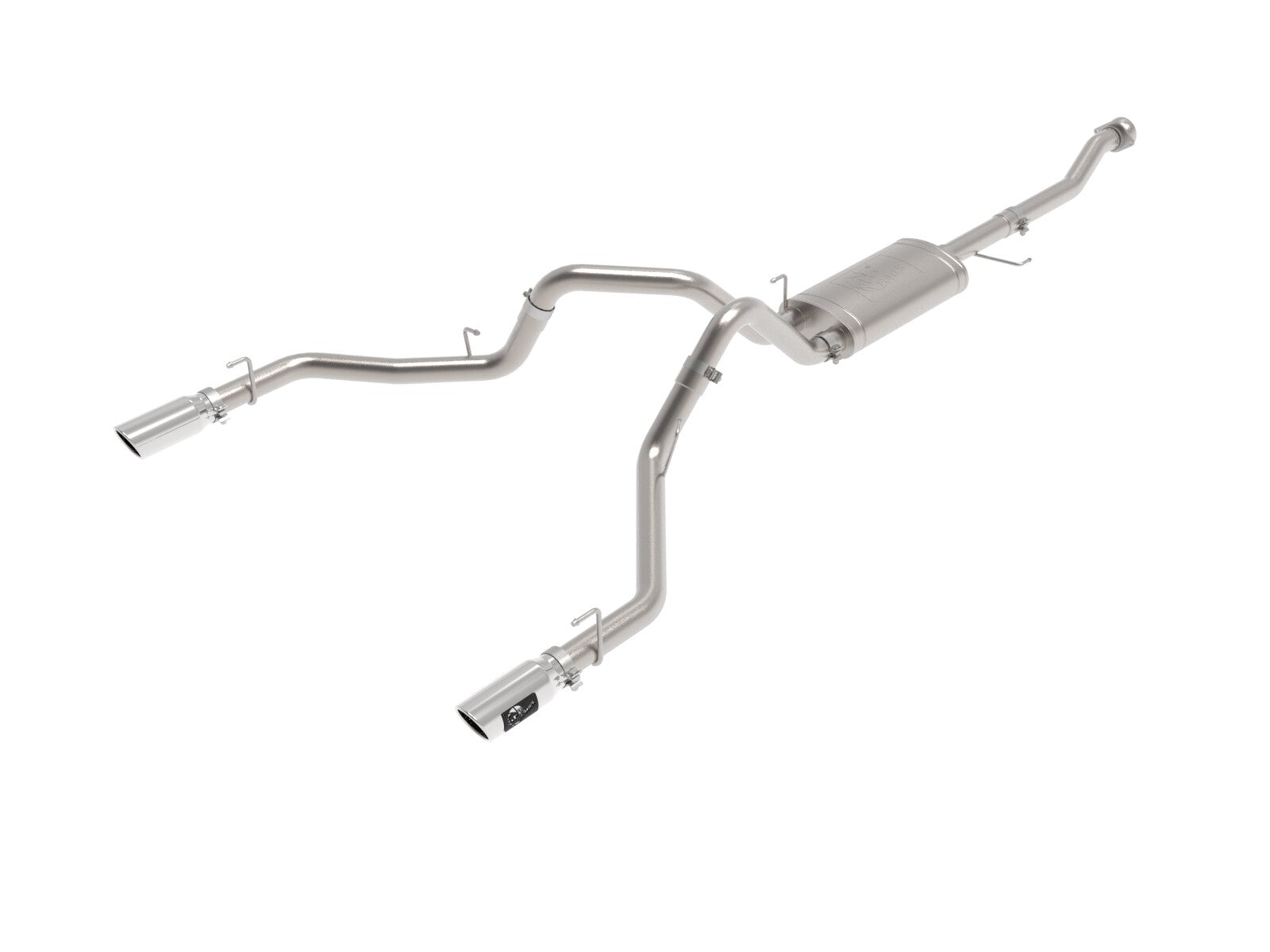 Vulcan Series 3 Inch 304SS Cat-Back Exhaust System Dual Rear Exit w/ Tips Ford F-150 21-26 V6-2.7L (tt)/3.5L (tt)/V8-5.0L aFe Power