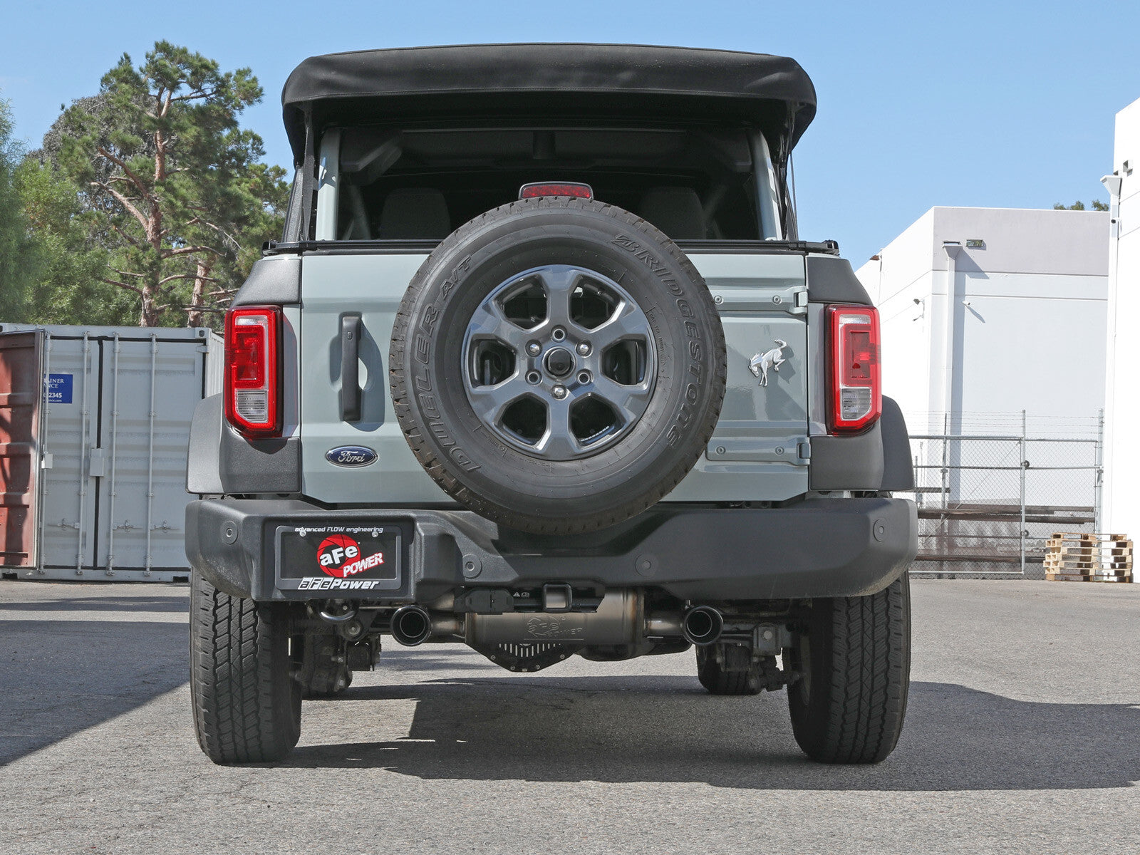 Vulcan Series 3 Inch to 2-1/2 Inch Stainless Steel Axle-Back Exhaust System Ford Bronco 21-26 L4-2.3L (t)/V6-2.7L (tt) aFe Power