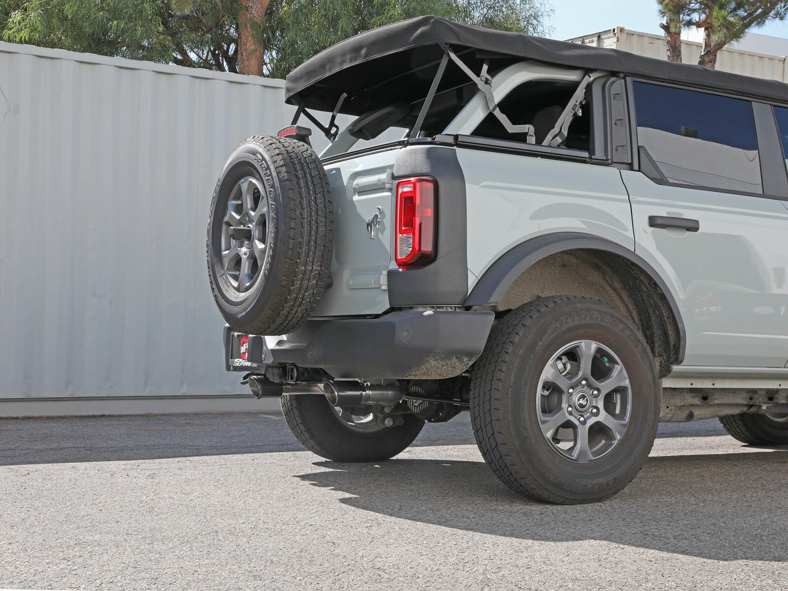 Vulcan Series 3 Inch to 2-1/2 Inch Stainless Steel Axle-Back Exhaust System Ford Bronco 21-26 L4-2.3L (t)/V6-2.7L (tt) aFe Power
