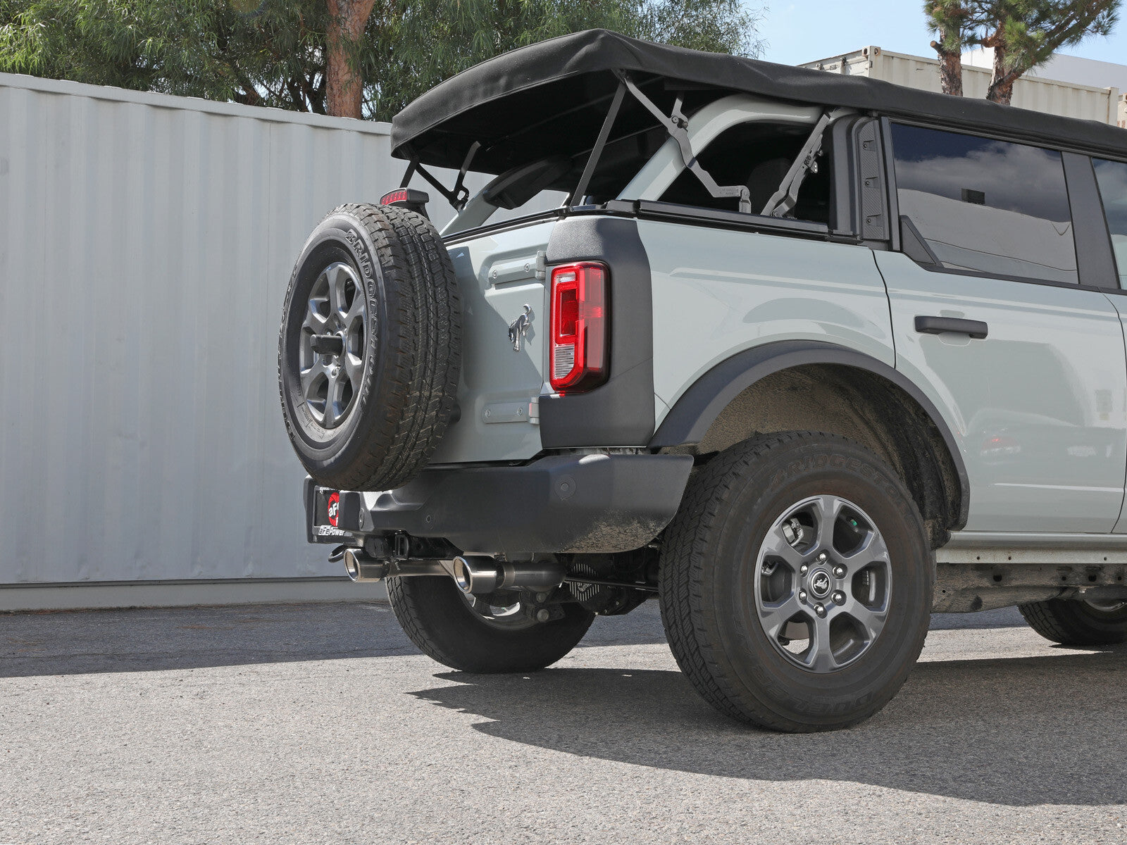 Vulcan Series 3 Inch to 2-1/2 Inch Stainless Steel Axle-Back Exhaust System Ford Bronco 21-26 L4-2.3L (t)/V6-2.7L (tt) aFe Power