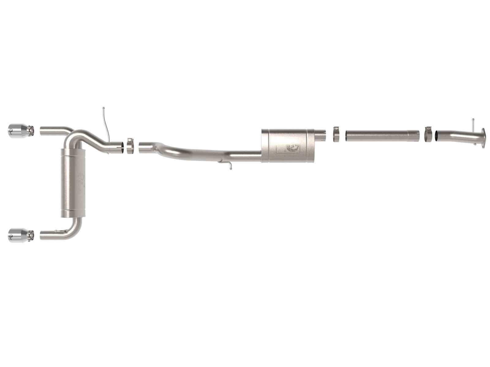 Vulcan Series 3 Inch to 2-1/2 Inch Stainless Steel Cat-Back Exhaust System Ford Bronco 21-26 L4-2.3L (t)/V6-2.7L (tt) aFe Power