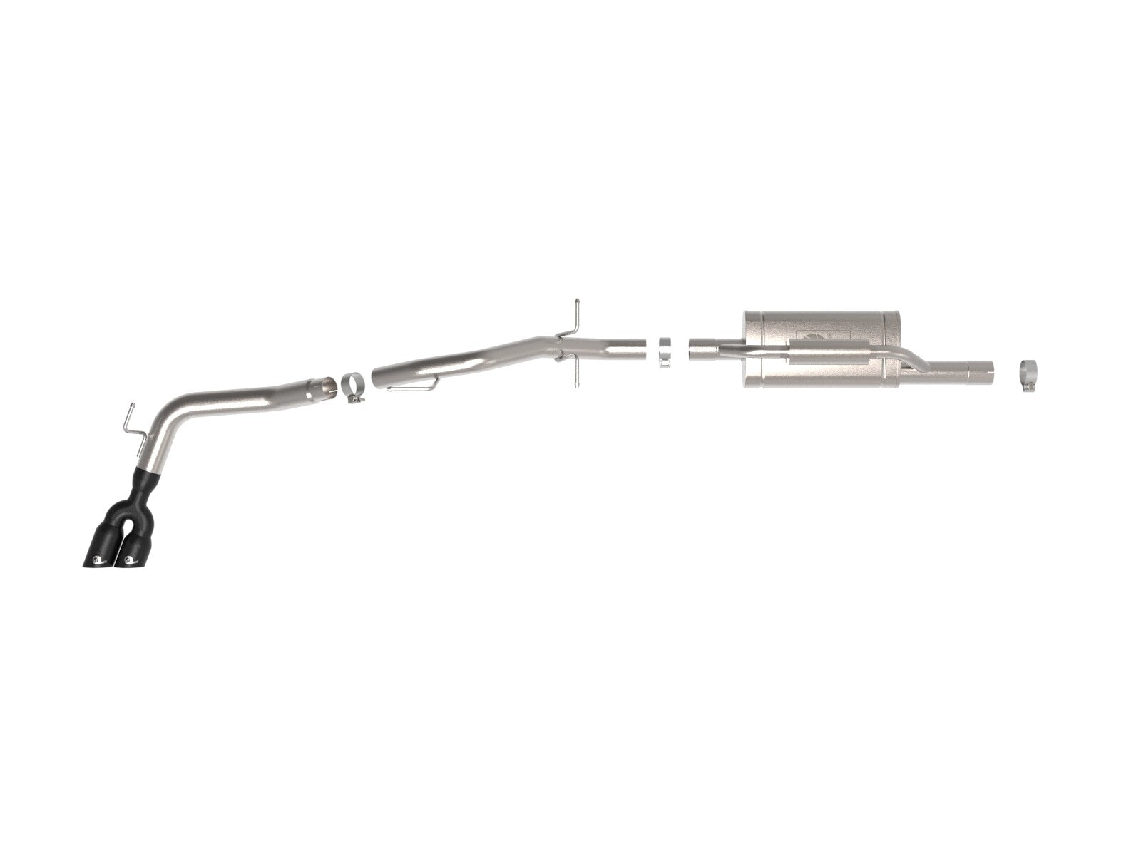 Vulcan Series 2-1/2 Inch to 3 Inch Stainless Steel Cat-Back Exhaust System Ford Ranger 24-26 L4-2.3L (t) aFe Power
