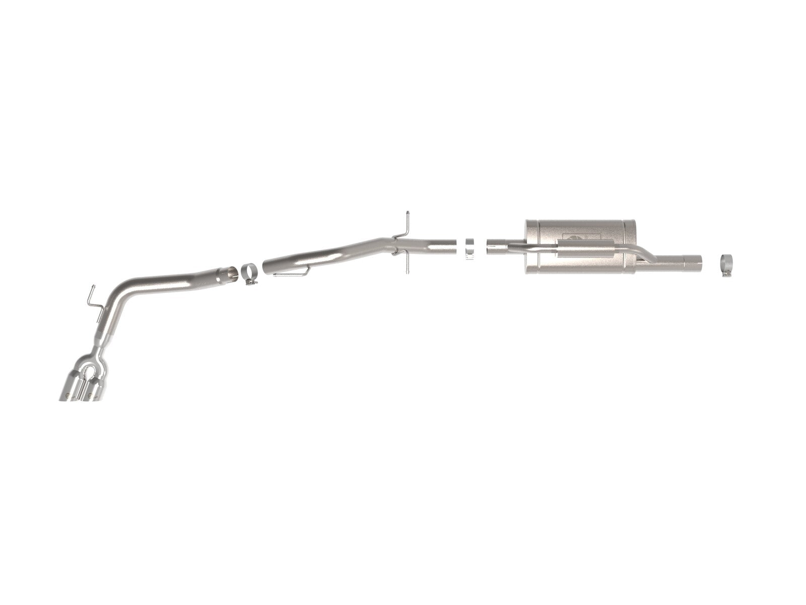 Vulcan Series 2-1/2 Inch to 3 Inch Stainless Steel Cat-Back Exhaust System Ford Ranger 24-26 L4-2.3L (t) aFe Power
