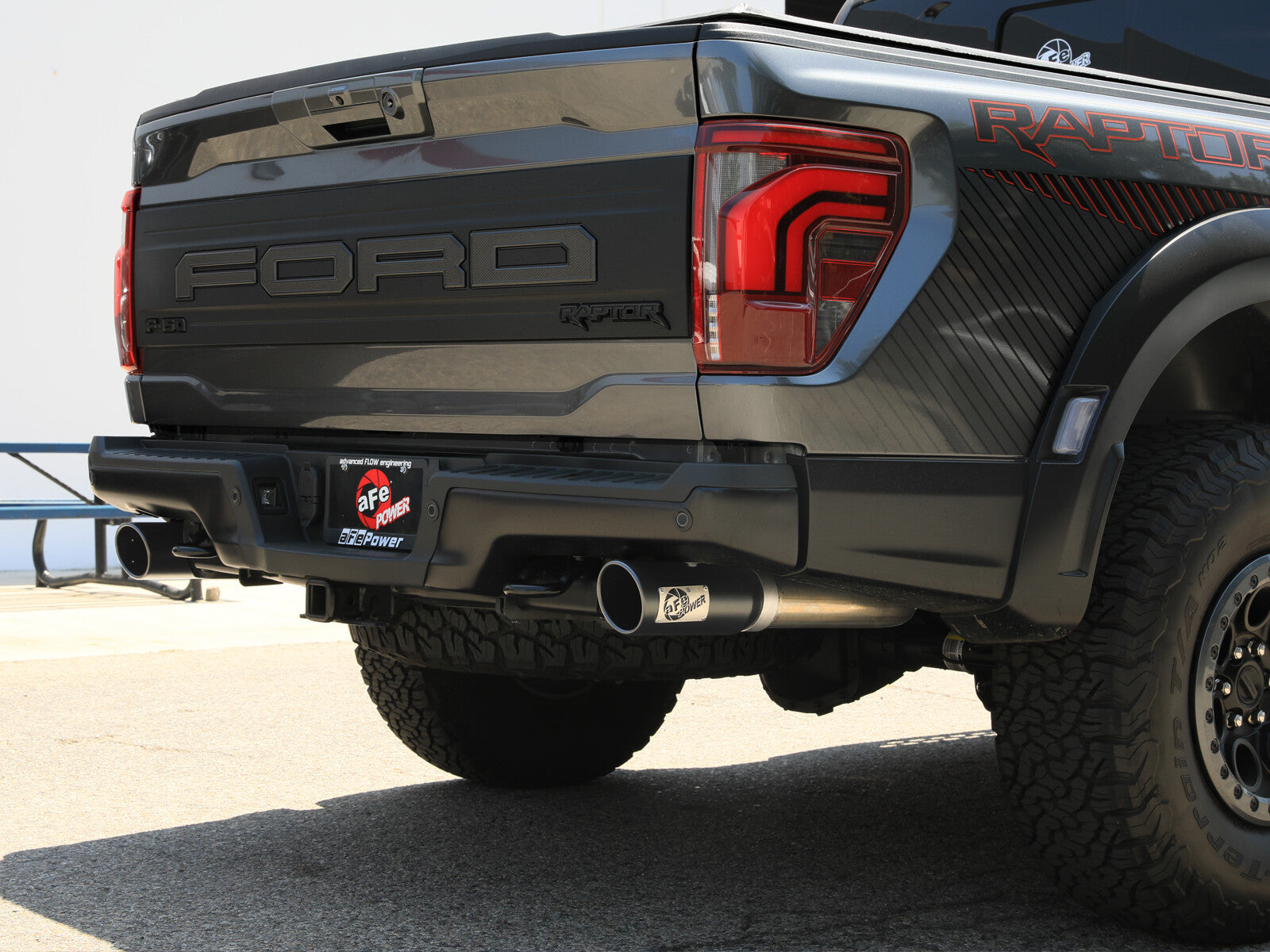 Vulcan Series 3 Inch to 3-1/2 Inch Stainless Steel Cat-Back Exhaust System Ford F-150 Raptor/ Raptor R 21-26 V6/V8 aFe Power