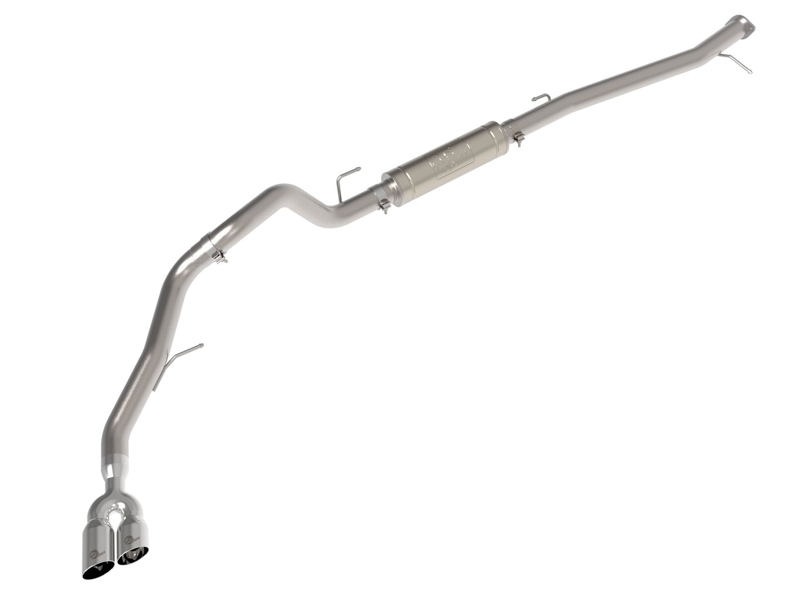 Vulcan Series 3 Inch Stainless Steel Rear Exit Exhaust System w/ Tip Ford Ranger/Ranger Raptor 22-26 L4-2.0L (td) aFe Power