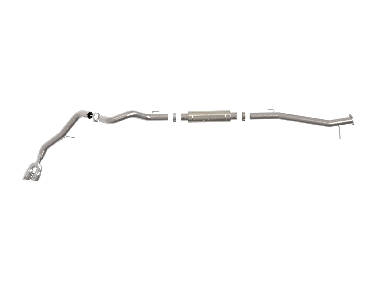 Vulcan Series 3 Inch Stainless Steel Rear Exit Exhaust System w/ Tip Ford Ranger/Ranger Raptor 22-26 L4-2.0L (td) aFe Power
