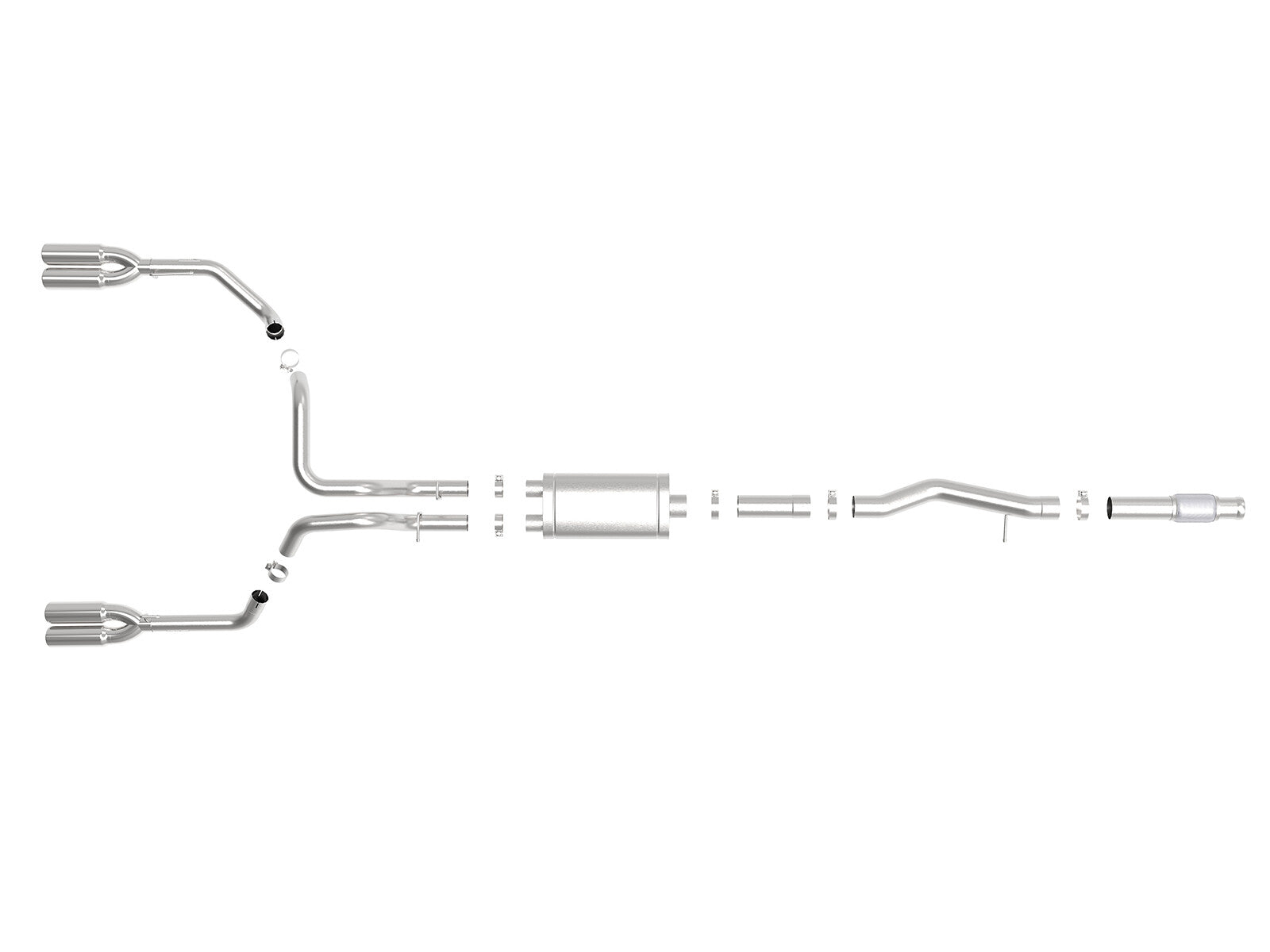 Vulcan Series 304 Stainless Steel Cat-Back Exhaust System w/ Polished Tip GM Silverado/Sierra 1500 19-26 aFe Power