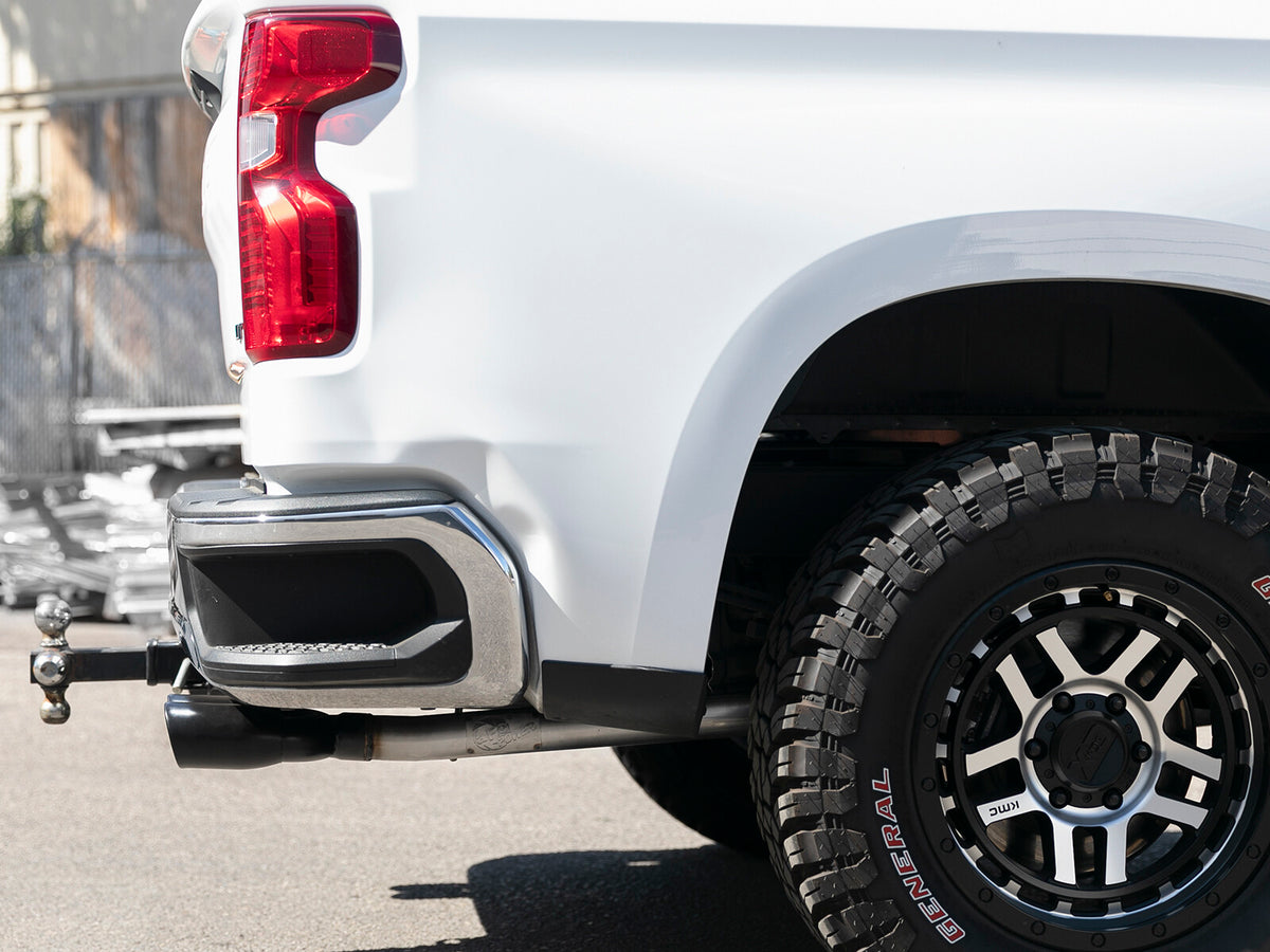 Vulcan Series 304 Stainless Steel Cat-Back Exhaust System w/ Black Tip GM Silverado/Sierra 1500 19-26 V6-4.3L/V8-5.3L aFe Power
