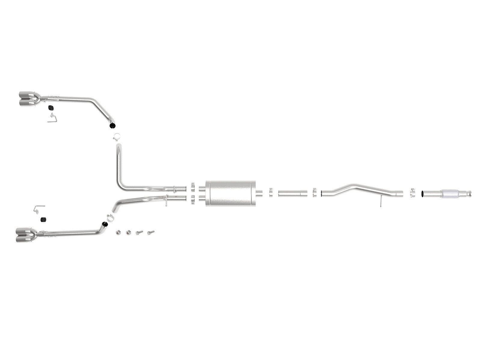 Vulcan Series 304 Stainless Steel Cat-Back Exhaust System w/ Polished Tip GM Silverado/Sierra 1500 19-26 aFe Power