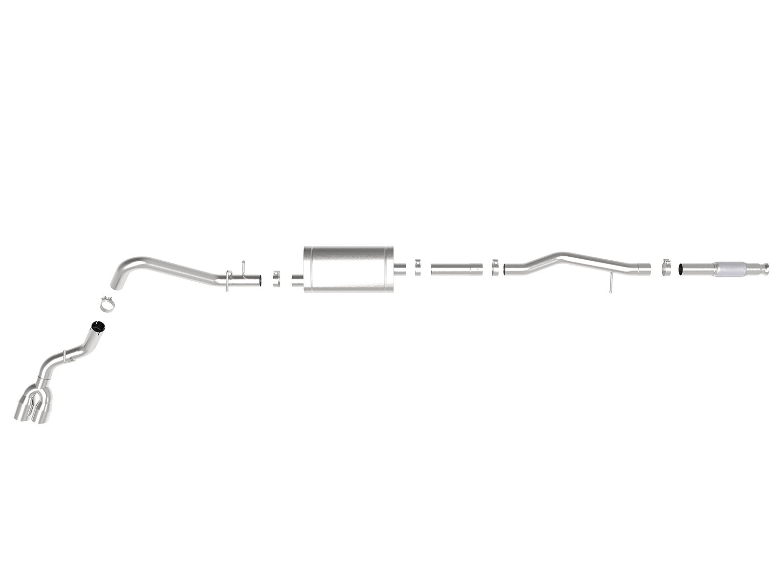 Vulcan Series 3 Inch 304 Stainless Steel Cat-Back Exhaust System w/ Tips GM Silverado/Sierra 1500 19-26 V6-4.3L/V8-5.3L aFe Power