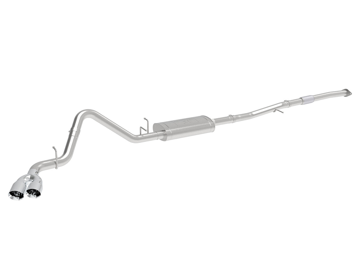 Vulcan Series 3 Inch 304 Stainless Steel Cat-Back Exhaust System w/ Polished Tips GM Silverado/Sierra 1500 19-26 L4-2.7L (t) aFe Power