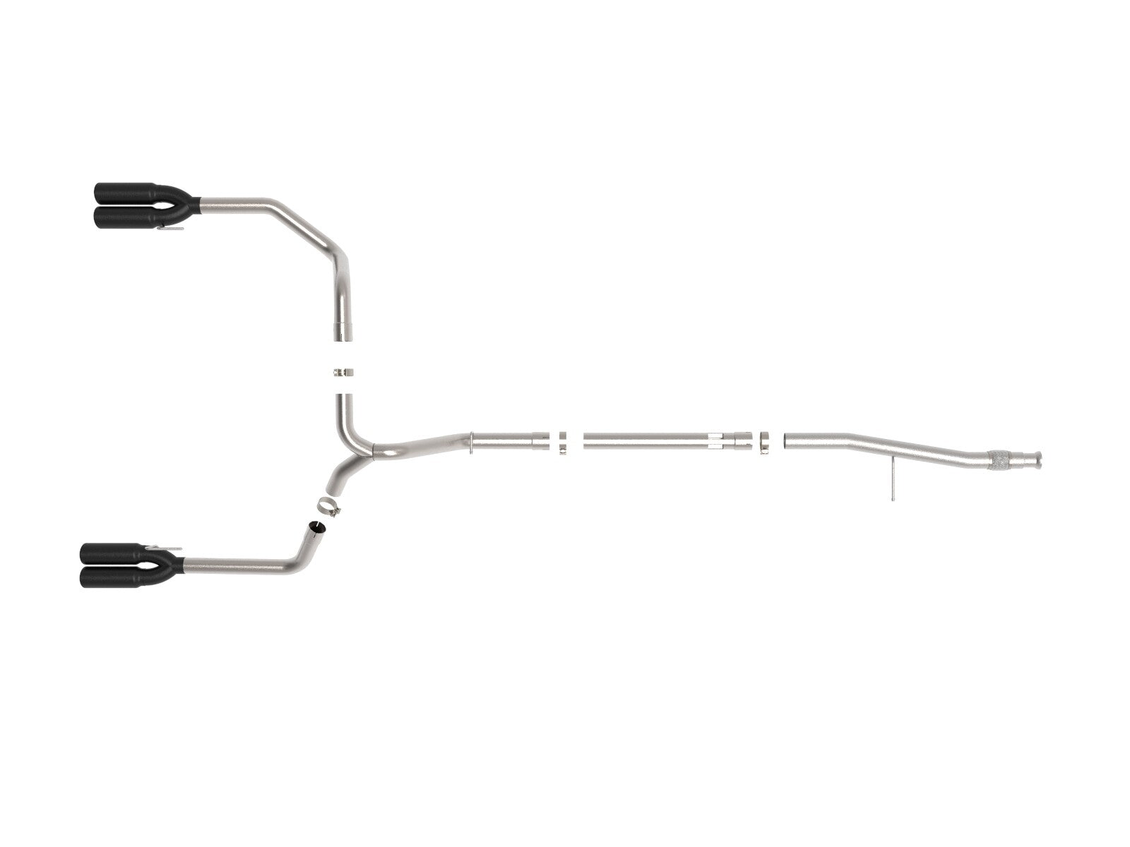 Vulcan Series 3 Inch 304 Stainless Steel Dpf-Back Exhaust System w/ Tip GM Trucks 20-22 L6-3.0L (td) LM2 aFe Power