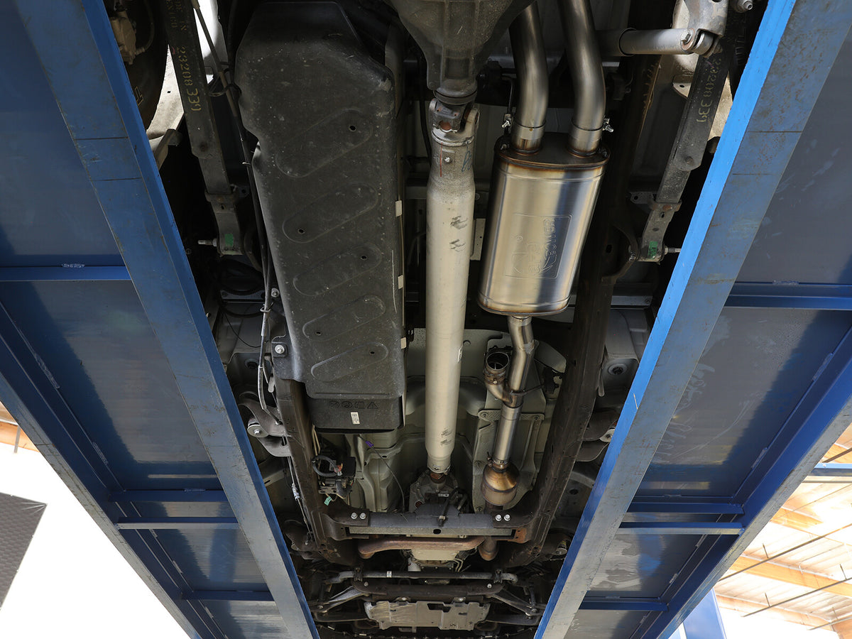 Gemini Xv 3 Inch 304 Stainless Steel Cat-Back Exhaust System w/ Cut-Out Polished GM Trucks 09-18 V6-4.3/V8-4.8/5.3L Passenger and Driver Side Exit Location aFe Power