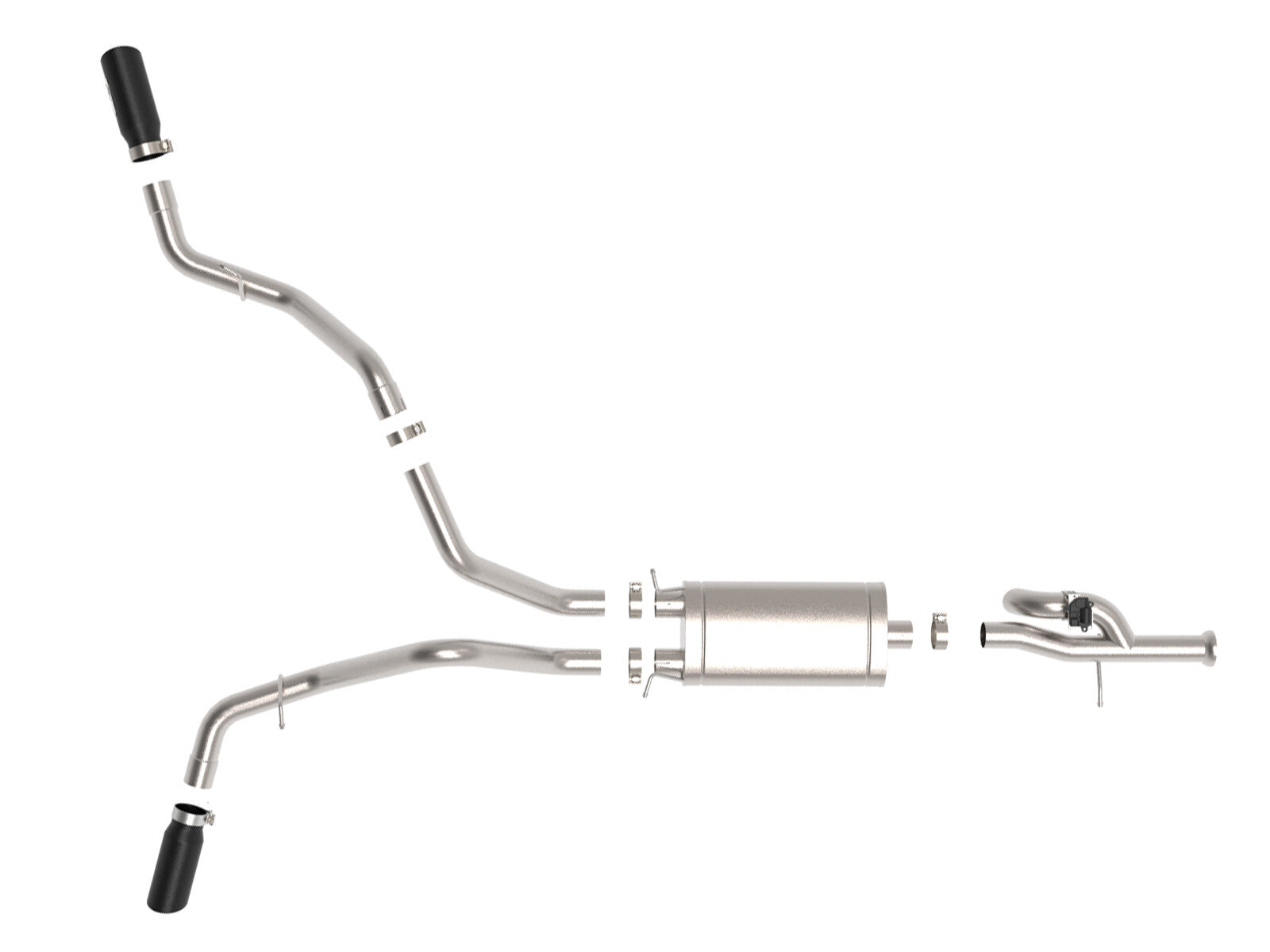 Gemini Xv 3 Inch 304 Stainless Steel Cat-Back Exhaust System w/ Cut-Out GM Trucks 09-18 V6-4.3/V8-4.8/5.3L Dual Rear Exit Location aFe Power