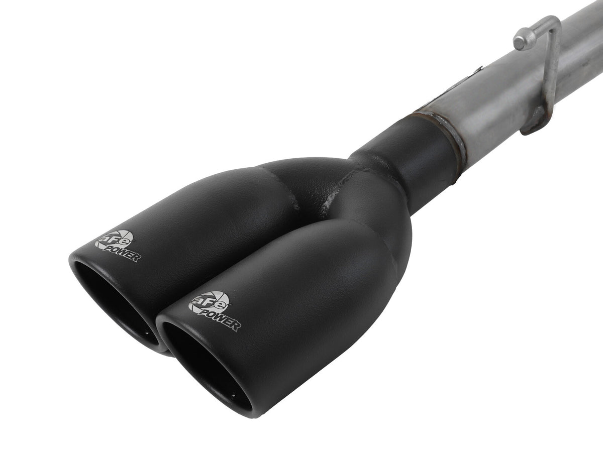 Gemini Xv 3 Inch 304 Stainless Steel Cat-Back Exhaust System w/ Cut-Out Black GM Silverado/Sierra 1500 19-26 V8-5.3L aFe Power