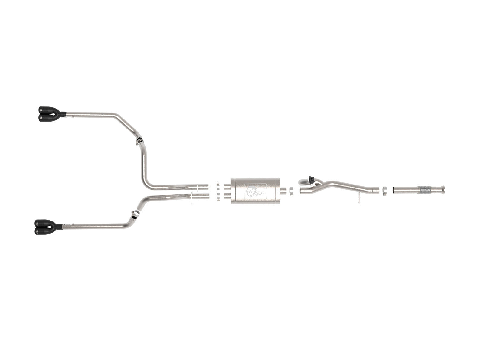 Gemini Xv 3 Inch 304 Stainless Steel Cat-Back Exhaust System w/ Cut-Out GM Silverado/Sierra 1500 19-26 V8-5.3L aFe Power