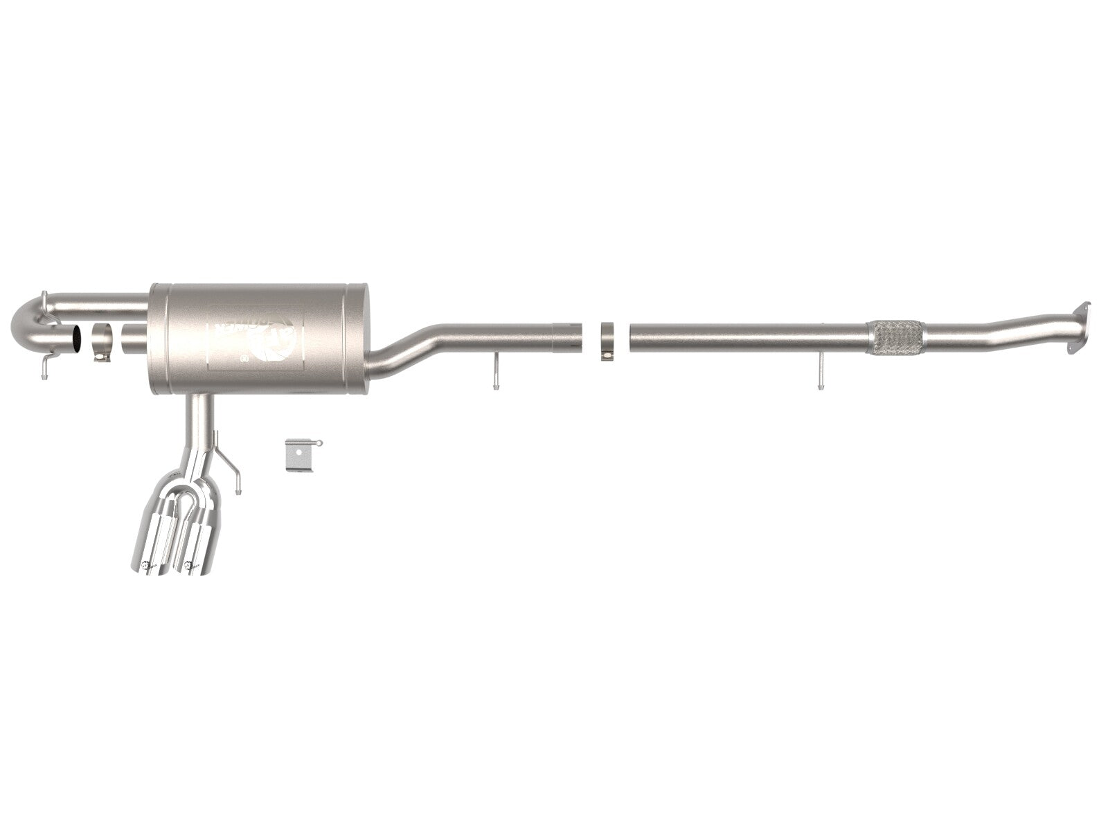 Rebel Series 3 Inch 304 Stainless Steel Cat-Back Exhaust System w/ Tip GM Colorado/Canyon 23-26 L4-2.7L (t) aFe Power