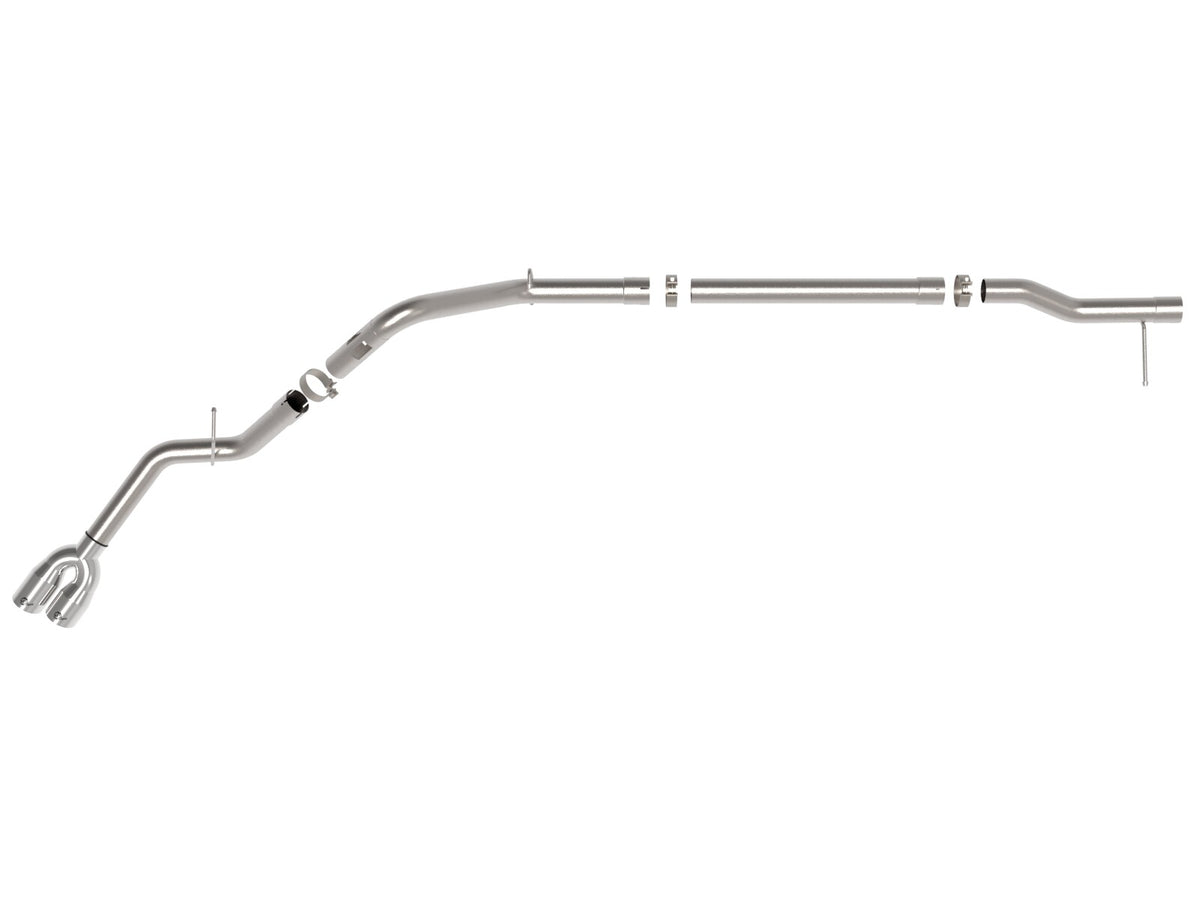 Rebel Xd Series 3 Inch 304 Stainless Steel Dpf-Back Exhaust w/Dual Polished Tips GM Trucks 23-26 L6-3.0L (td) LZ0 aFe Power