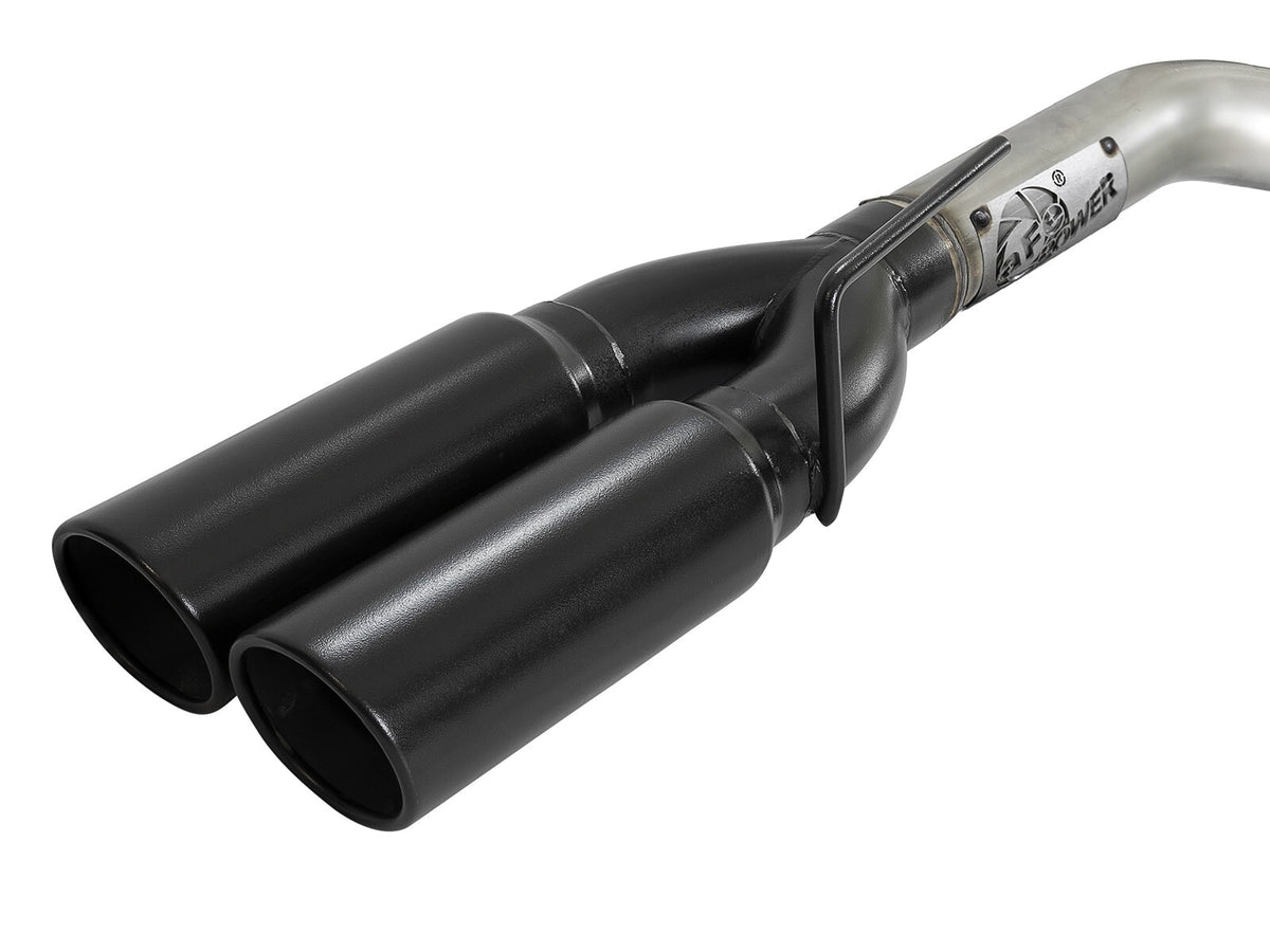Vulcan Series 3 Inch 304 Stainless Steel Dpf-Back Exhaust System w/Black Tip GM Trucks 23-26 L6-3.0L (td) LZ0 aFe Power