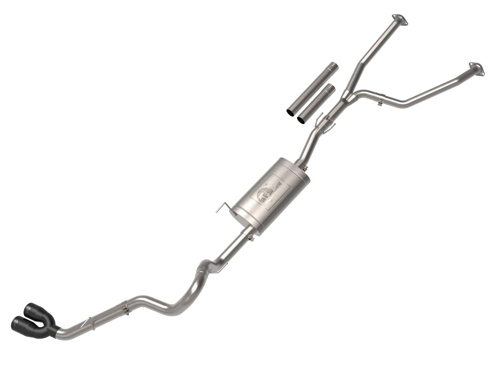 Vulcan Series 2-1/2 Inch to 3 Inch Stainless Steel Cat-Back Exhaust System Toyota Tundra 22-26 V6-3.4L (tt) aFe Power