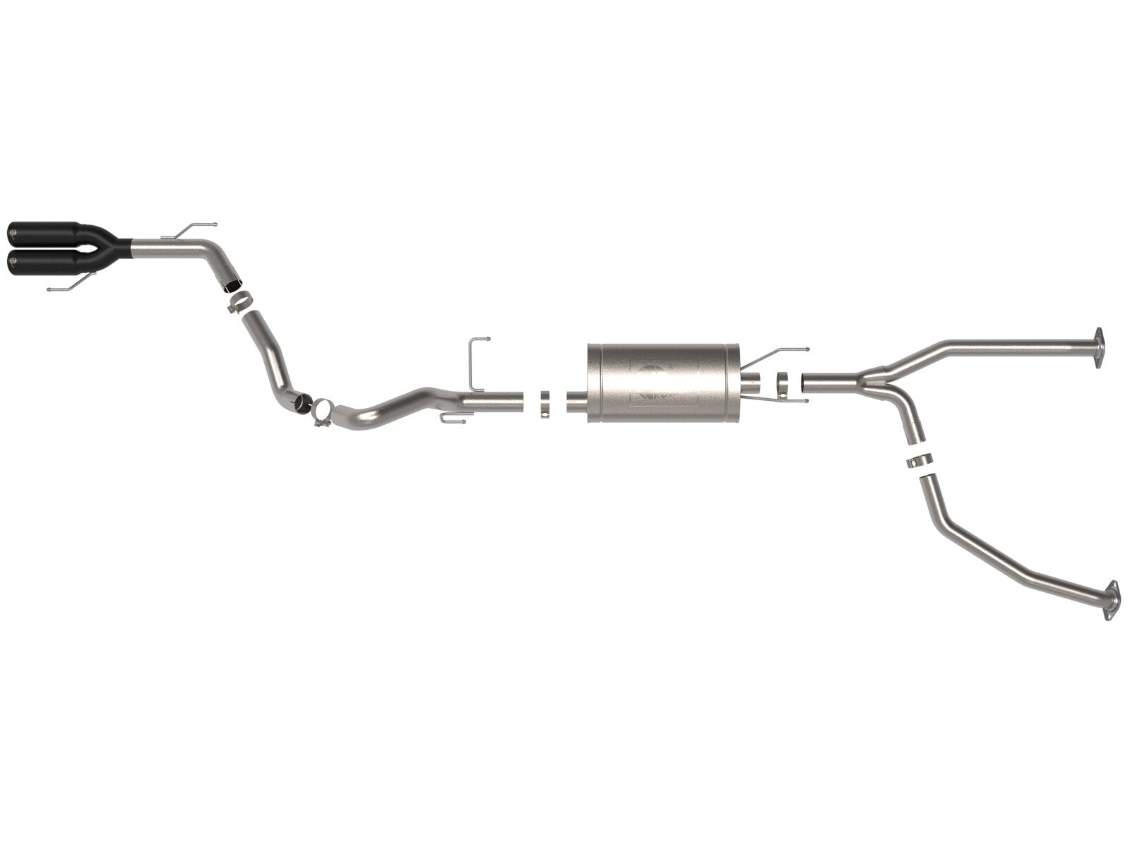 Vulcan Series 2-1/2 Inch to 3 Inch Stainless Steel Cat-Back Exhaust w/ Tip Toyota Sequoia 23-26 V6-3.4L (tt) aFe Power
