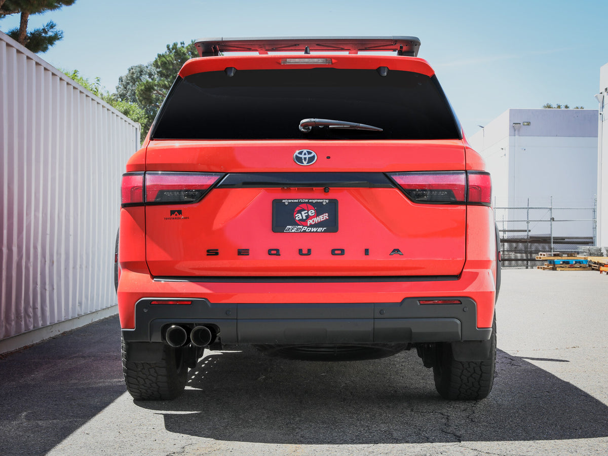 Vulcan Series 2-1/2 Inch to 3 Inch Stainless Steel Cat-Back Exhaust w/Black Tip Toyota Sequoia 23-26 V6-3.4L (tt) aFe Power
