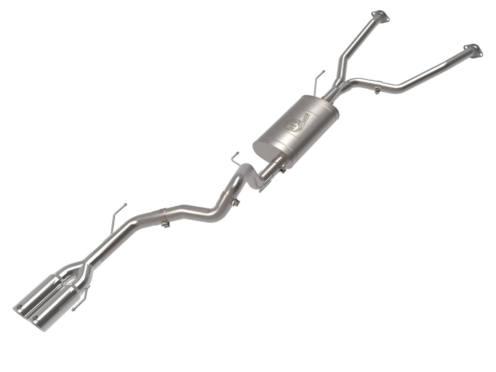 Vulcan Series 2-1/2 Inch to 3 Inch Stainless Steel Cat-Back Exhaust w/ Tip Toyota Sequoia 23-26 V6-3.4L (tt) aFe Power