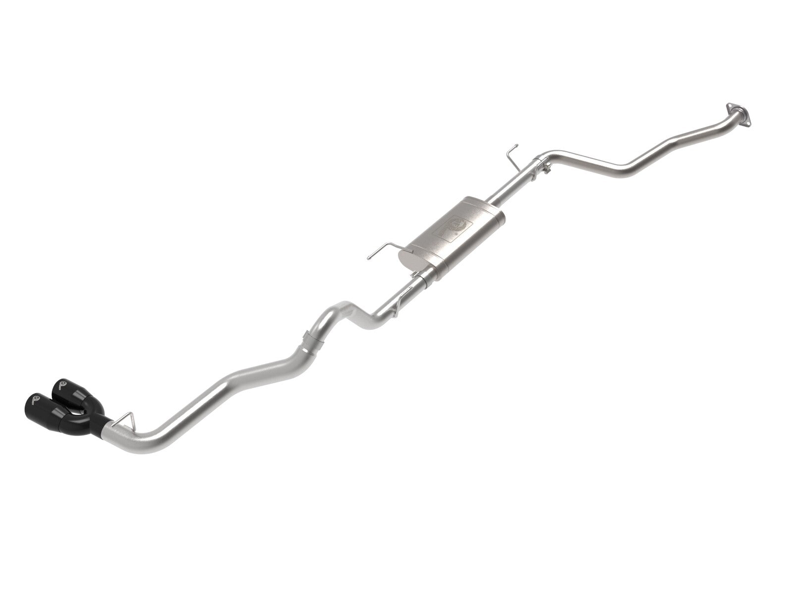 Vulcan Series 2-1/2 Inch to 3 Inch Stainless Steel Cat-Back Exhaust w/ Tip Toyota Tacoma 24-26 L4-2.4L (t) Angled Cut aFe Power