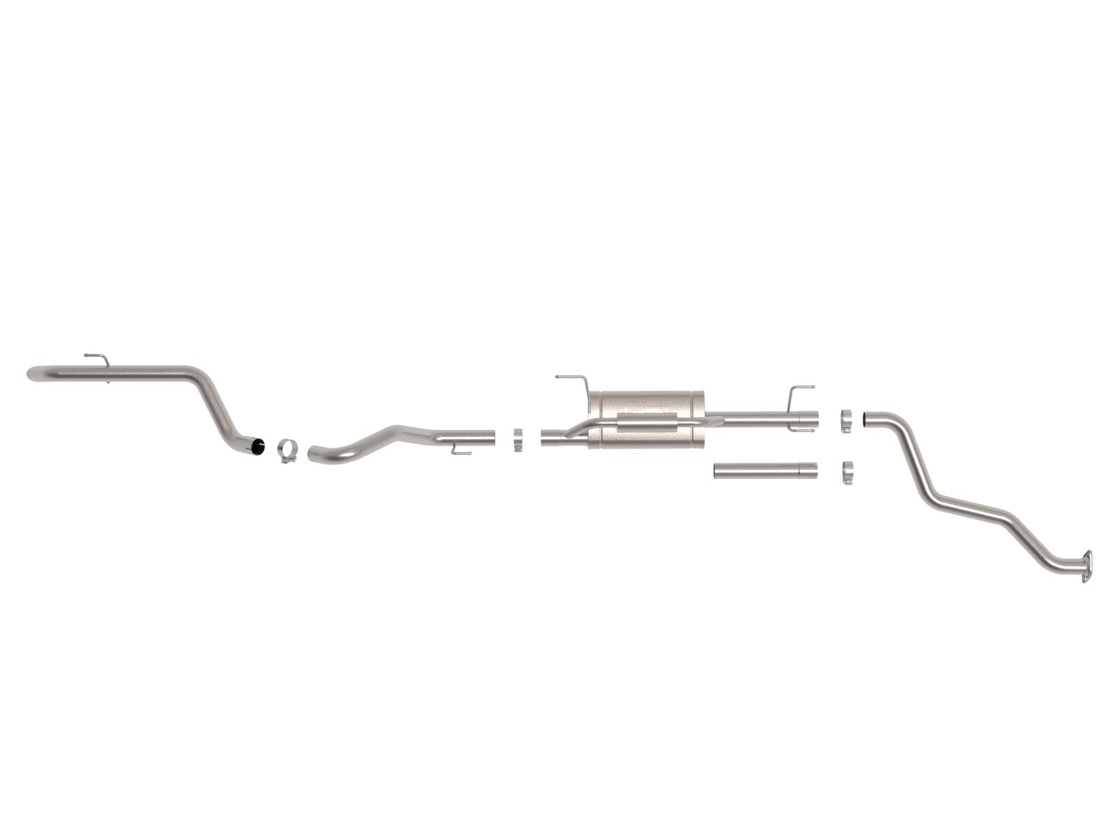 Vulcan Series 2-1/2 Inch 304 Stainless Steel Cat-Back Hi-Tuck Exhaust System Toyota Tacoma 24-26 L4-2.4L (t) aFe Power