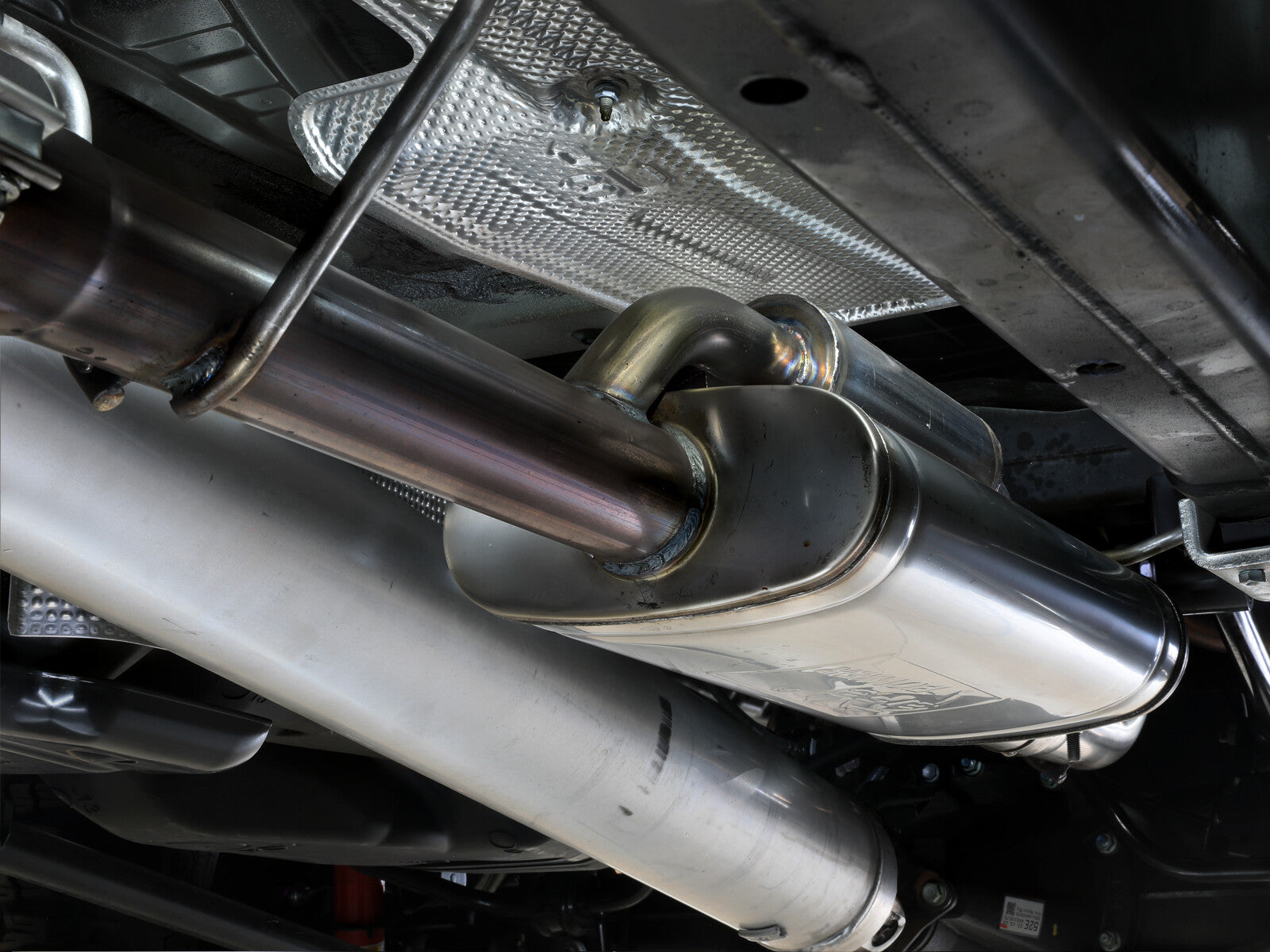 Vulcan Series 2-1/2 Inch to 3 Inch Stainless Steel Cat-Back Exhaust w/ Tip Toyota Tacoma 24-26 L4-2.4L (t) Slant Cut aFe Power
