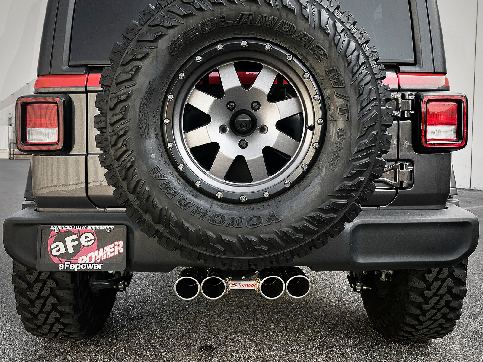 Rebel Series 2-1/2 Inch 304 Stainless Steel Cat-Back Exhaust w/ Polished Tip Jeep Wrangler (Jl) 18-26 V6-3.6L Split rear aFe Power