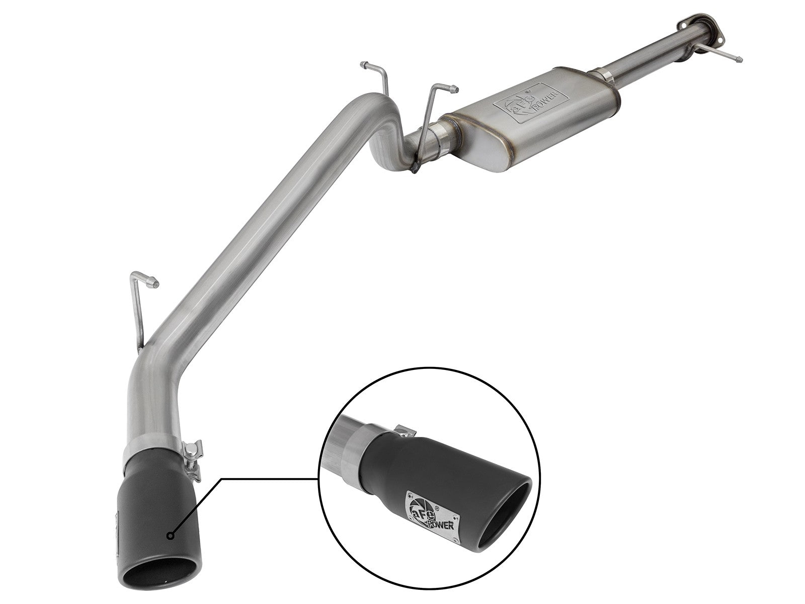 Mach Force-Xp 3 Inch 409 Stainless Steel Cat-Back Exhaust System w/ Tip GM Colorado/Canyon 15-22 L4-2.5L/15-16 V6-3.6L aFe Power