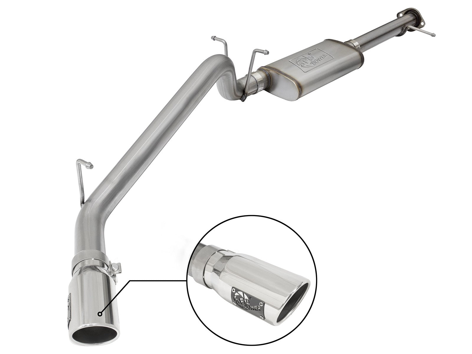 Mach Force-Xp 3 Inch 409 Stainless Steel Cat-Back Exhaust System w/ Tip GM Colorado/Canyon 15-22 L4-2.5L/15-16 V6-3.6L aFe Power