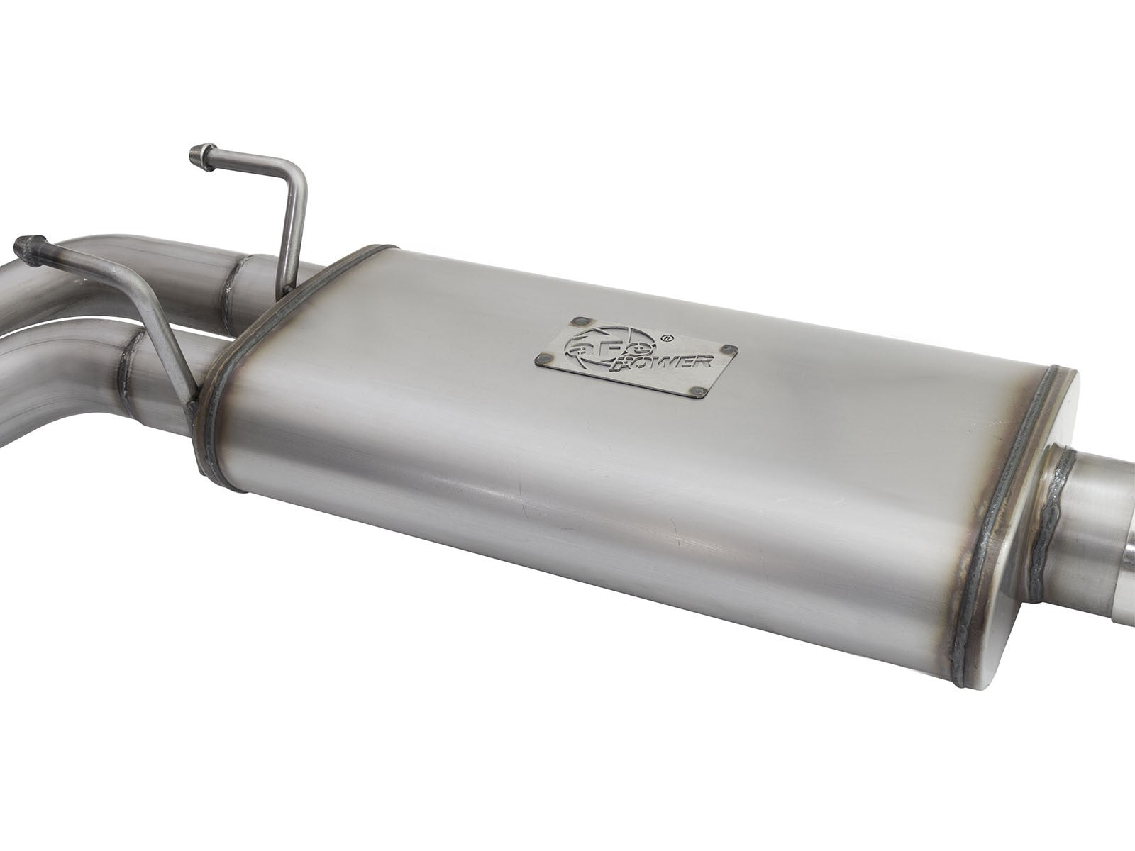 Rebel Series 3 Inch to 2-1/2 Inch 409 Stainless Steel Cat-Back Exhaust w/ Polish Tip Silverado/Sierra 1500 09-18 Crew Cab & Ext Cab V6-4.3/V8-4.8/5.3L aFe Power