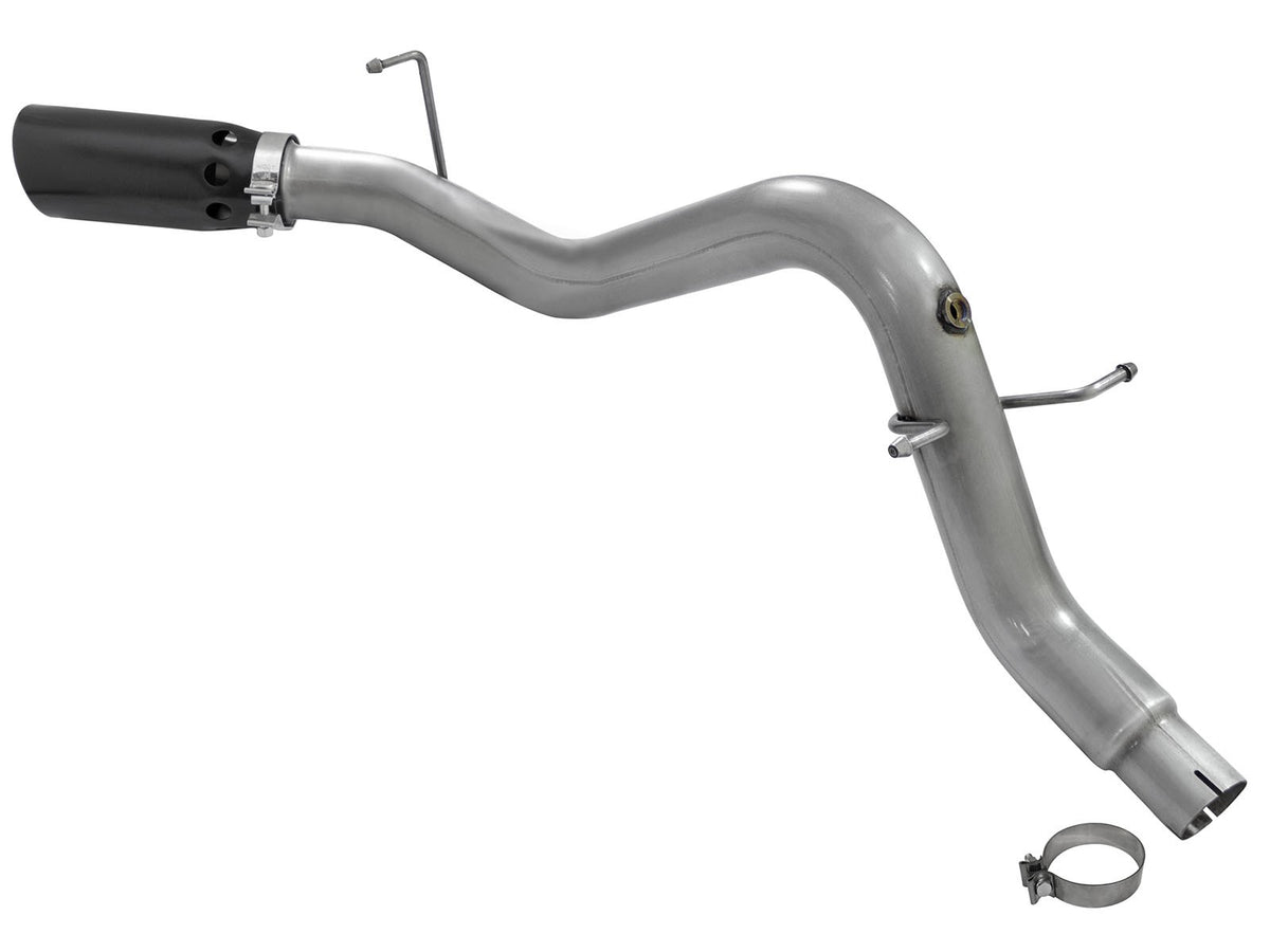 Large Bore-HD 3-1/2 Inch 409 Stainless Steel Dpf-Back Exhaust System w/Black Tip GM Colorado/Canyon 16-22 L4-2.8L (td) Lwn aFe Power