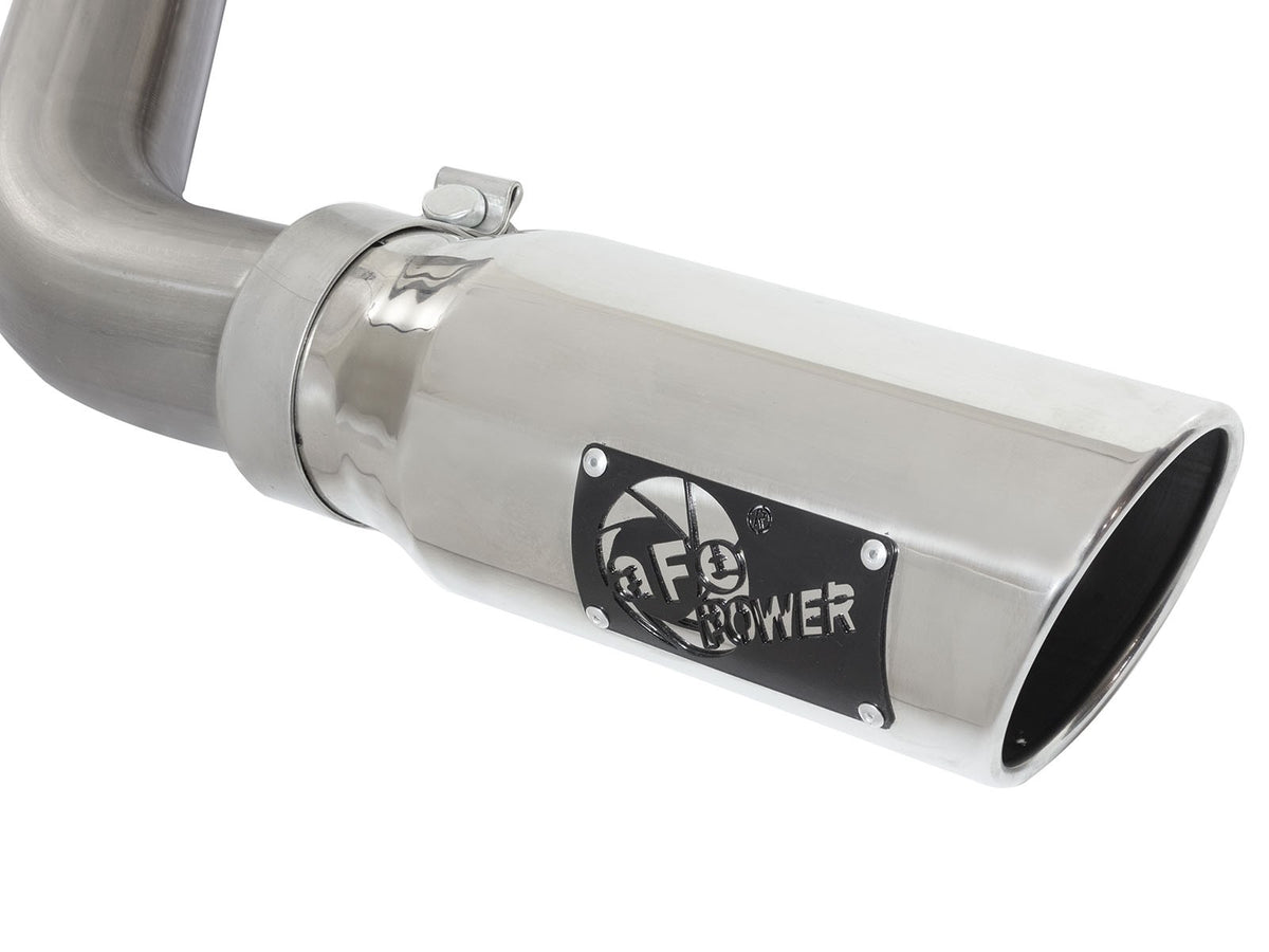 Mach Force-Xp 3 Inch 409 Stainless Steel Cat-Back Exhaust System w/Polished Tip GM Silverado/Sierra 1500 09-18 V6-4.3/V8-4.8/5.3L aFe Power