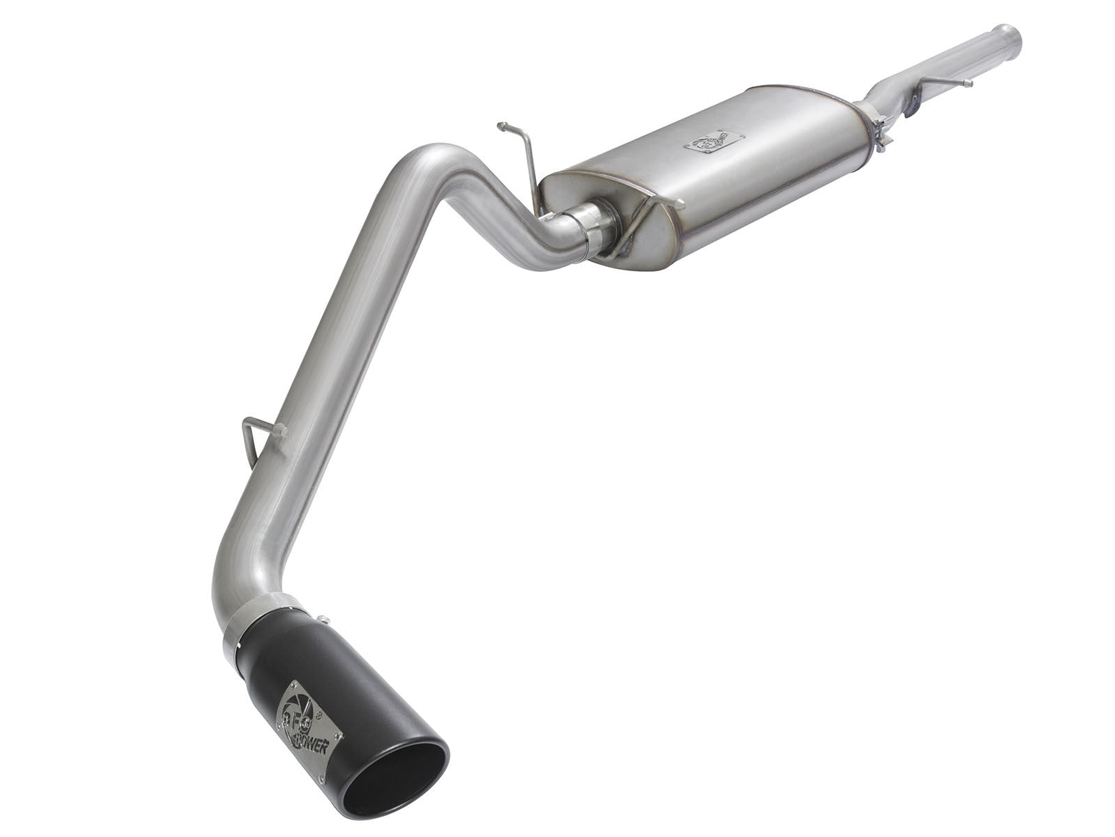 Mach Force-Xp 3 Inch 409 Stainless Steel Cat-Back Exhaust System w/ Tip GM Silverado/Sierra 1500 09-18 / Silverado Ld/Sierra Limited 2019 V6-4.3/V8-4.8/5.3L 17 ft-lbs Torque Gain aFe Power
