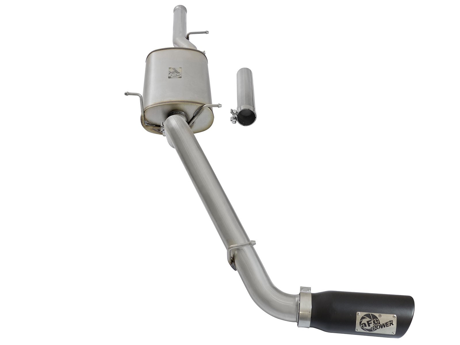Mach Force-Xp 3 Inch 409 Stainless Steel Cat-Back Exhaust System w/ Tip GM Silverado/Sierra 1500 09-18 / Silverado Ld/Sierra Limited 2019 V6-4.3/V8-4.8/5.3L 17 ft-lbs Torque Gain aFe Power