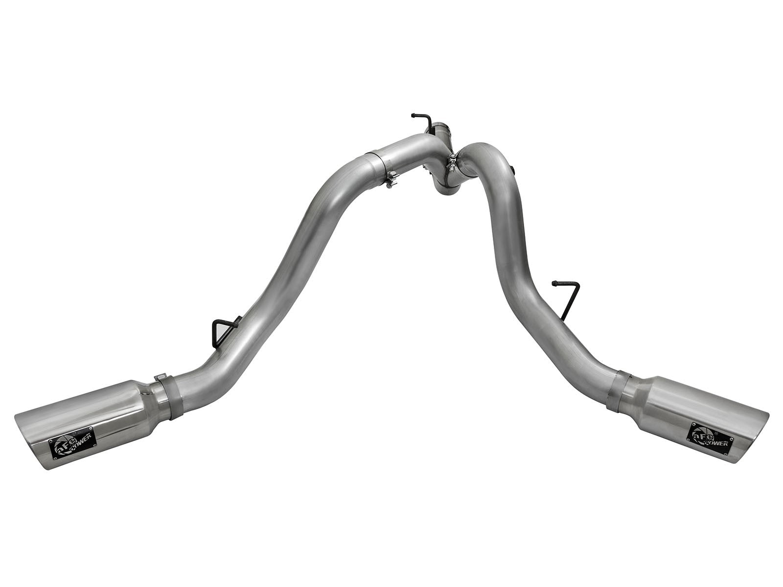Large Bore-HD 4 Inch 409 Stainless Steel Dpf-Back Exhaust System w/ Tip GM Diesel Trucks 2016 V8-6.6L (td) Lml aFe Power