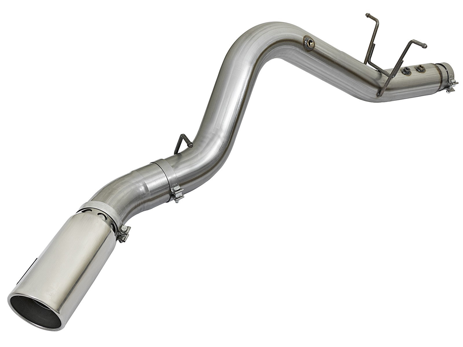 Large Bore-HD 4 Inch 409 Stainless Steel Dpf-Back Exhaust System w/ Tip GM Diesel Trucks 17-19 V8-6.6L (td) L5P aFe Power