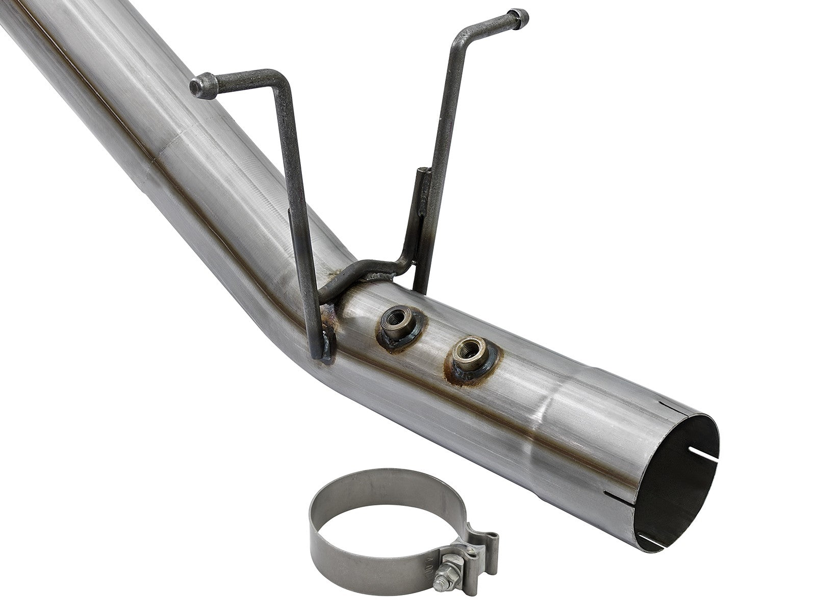 Rebel Xd Series 4 Inch 409 Stainless Steel Dpf-Back Exhaust w/Dual Tips GM Diesel Trucks 17-19 V8-6.6L (td) L5P aFe Power