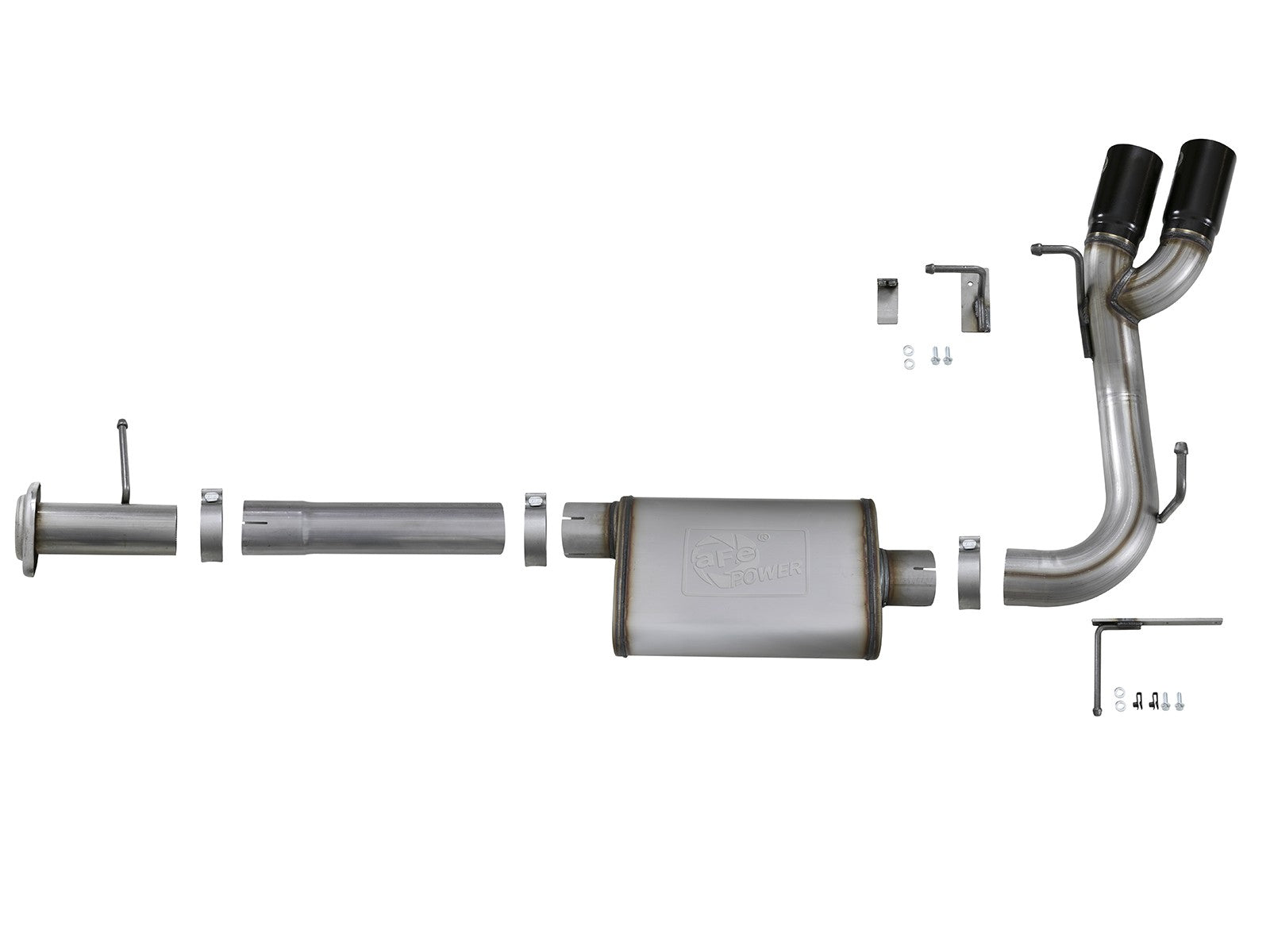 Mach Force-Xp 3 Inch 409 Stainless Steel Cat-Back Exhaust System w/ Tip GM Colorado/Canyon 17-22 V6-3.6L Straight Cut aFe Power