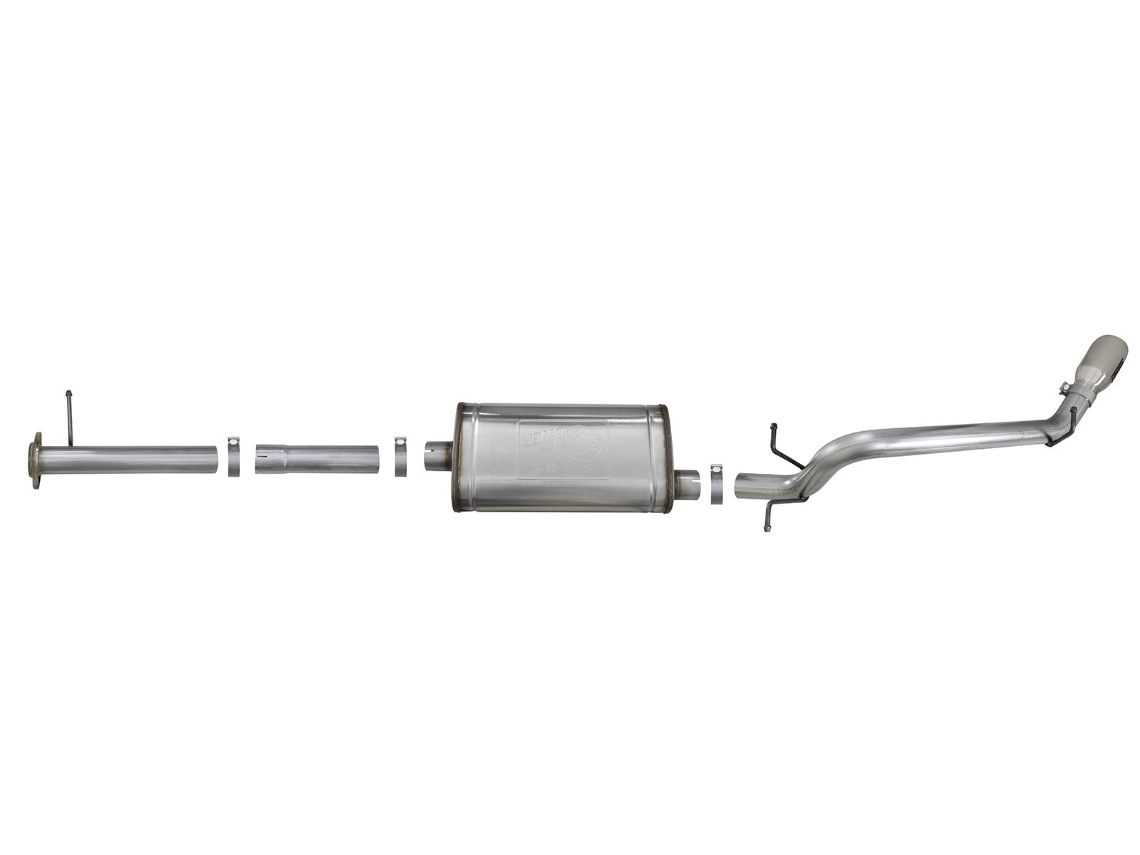 Mach Force-Xp 3 Inch 409 Stainless Steel Cat-Back Exhaust System w/ Tip GM Colorado/Canyon 17-22 V6-3.6L Slant Cut aFe Power