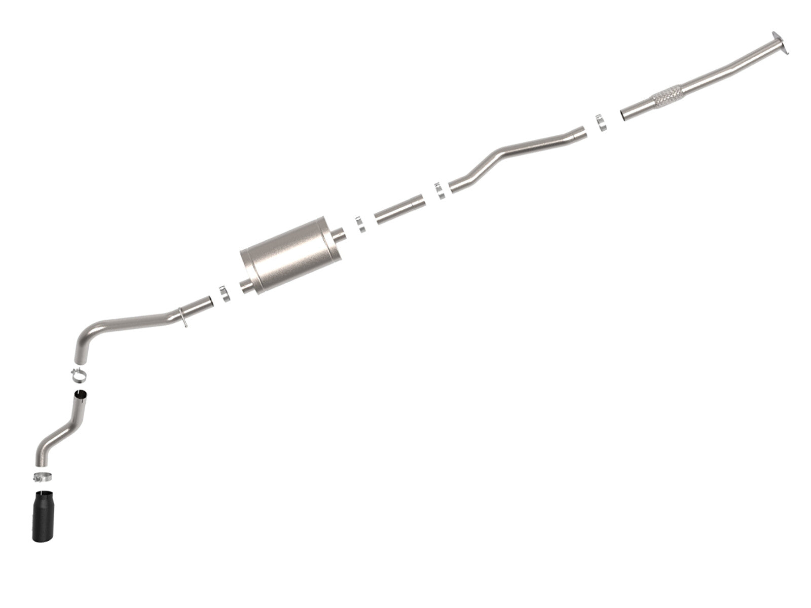 Apollo GT Series 3 Inch 409 Stainless Steel Cat-Back Exhaust System w/ Tip GM Silverado/Sierra 1500 19-26 L4-2.7L (t) aFe Power
