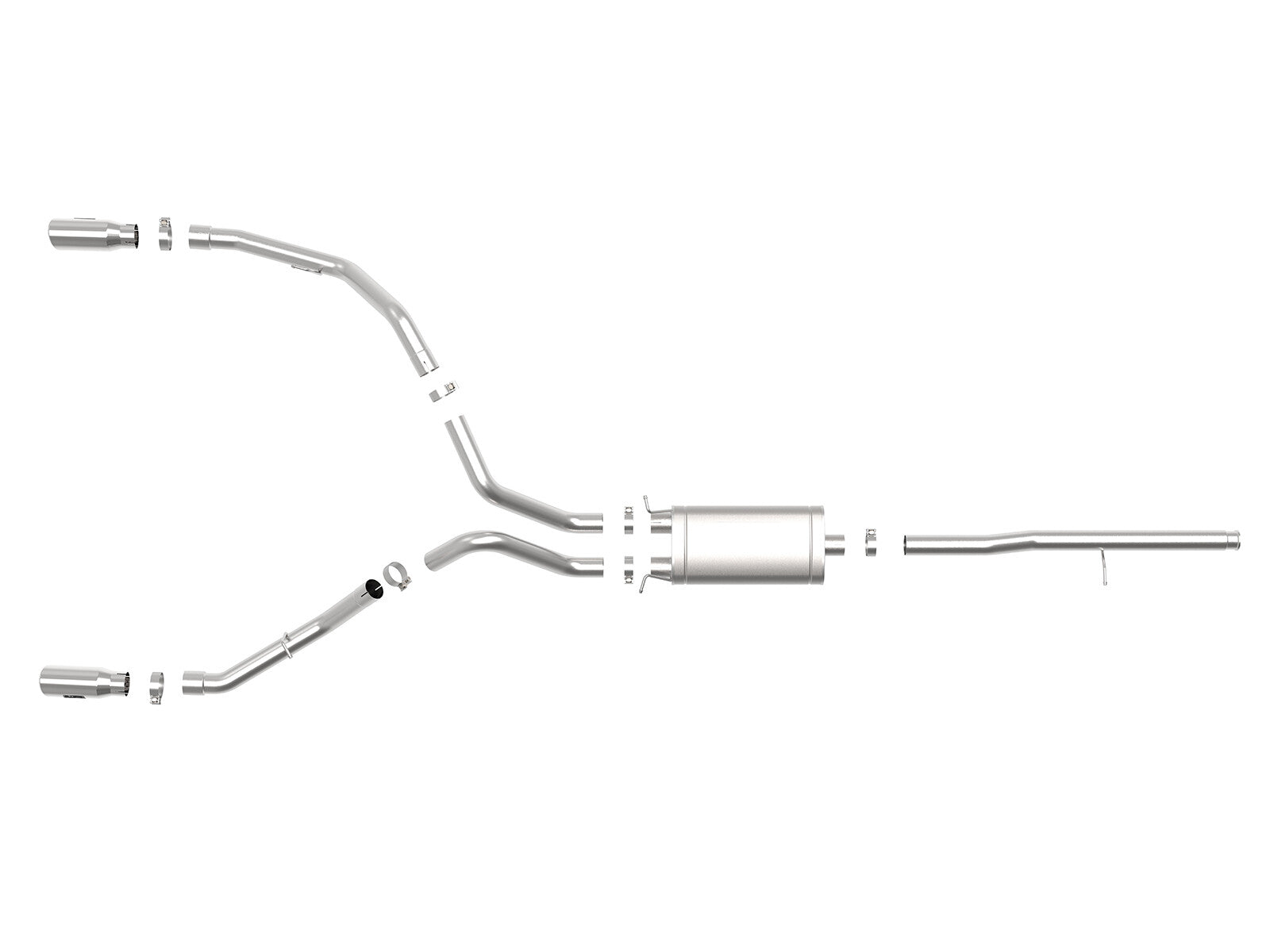 Apollo GT Series 3 Inch 409 Stainless Steel Cat-Back Exhaust System w/ Tip GM Silverado/Sierra 1500 09-19 V6-4.3/V8-4.8/5.3L aFe Power