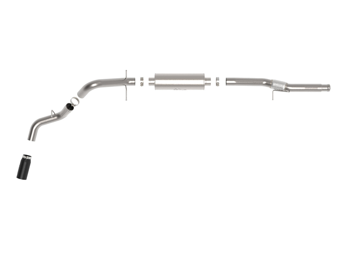 Apollo GT Series 4 Inch 409 Stainless Steel Cat-Back Exhaust System w/ Black Tip GM Silverado/Sierra 1500 14-18 V8-6.2L aFe Power