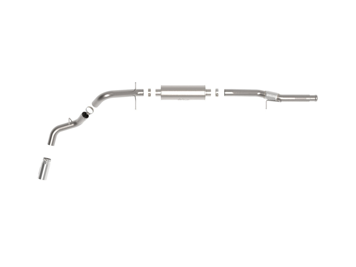 Apollo GT Series 4 Inch 409 Stainless Steel Cat-Back Exhaust System w/ Polish Tip GM Silverado/Sierra 1500 14-18 V8-6.2L aFe Power