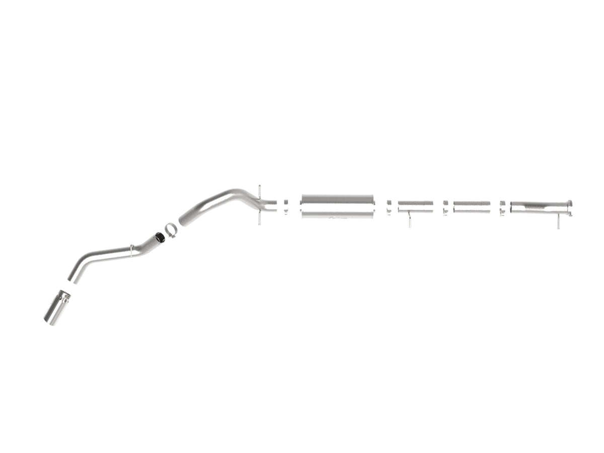 Apollo GT Series 4 Inch 409 Stainless Steel Cat-Back Exhaust System w/ Polish Tip GM 2500/3500HD 20-26 V8-6.6L L8T 149.4-159 Inch Wheelbase aFe Power