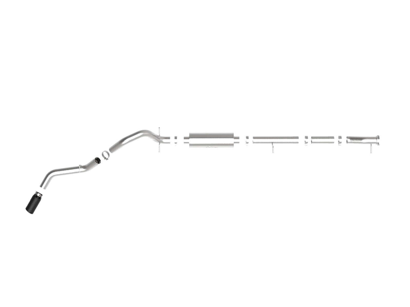 Apollo GT Series 4 Inch 409 Stainless Steel Cat-Back Exhaust System w/ Tip GM 2500/3500HD 20-26 V8-6.6L L8T 141.5-172 Inch Wheelbase aFe Power