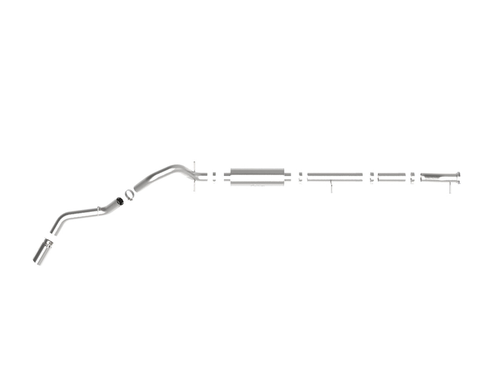 Apollo GT Series 4 Inch 409 Stainless Steel Cat-Back Exhaust System w/ Tip GM 2500/3500HD 20-26 V8-6.6L L8T 141.5-172 Inch Wheelbase aFe Power